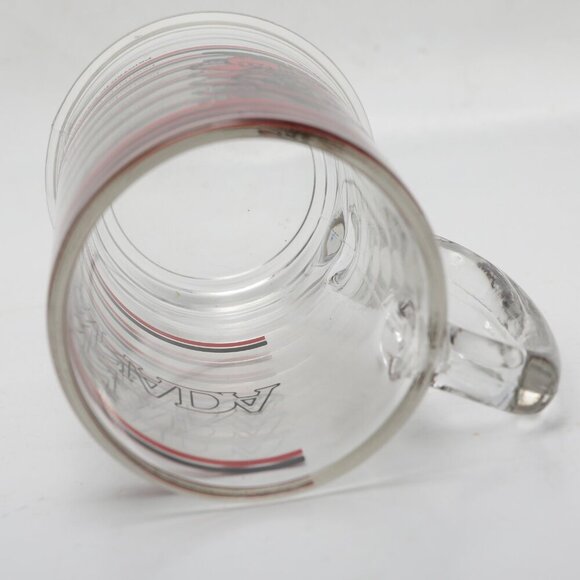 Vintage Glass Beaver Mountie Beer Mug Canada Drinking Cup Retro Canadiana - Picture 4 of 6